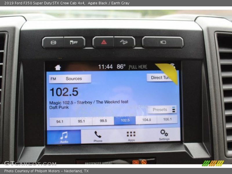Agate Black / Earth Gray 2019 Ford F350 Super Duty STX Crew Cab 4x4