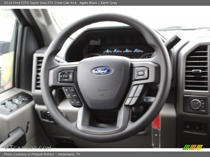 Agate Black / Earth Gray 2019 Ford F350 Super Duty STX Crew Cab 4x4
