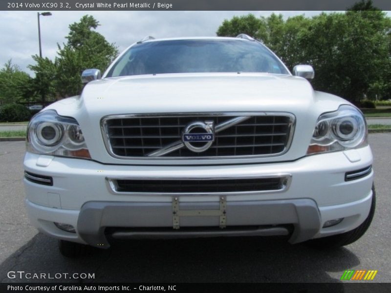 Crystal White Pearl Metallic / Beige 2014 Volvo XC90 3.2