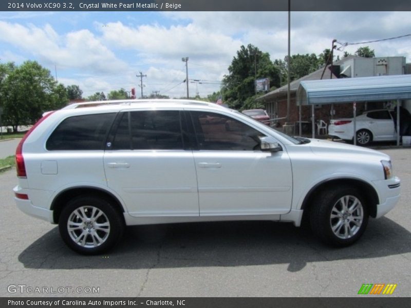 Crystal White Pearl Metallic / Beige 2014 Volvo XC90 3.2