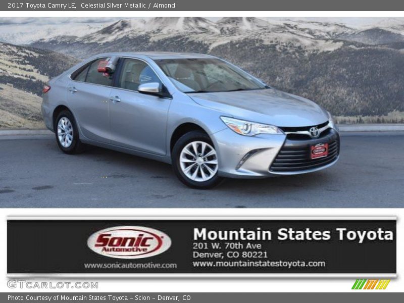 Celestial Silver Metallic / Almond 2017 Toyota Camry LE