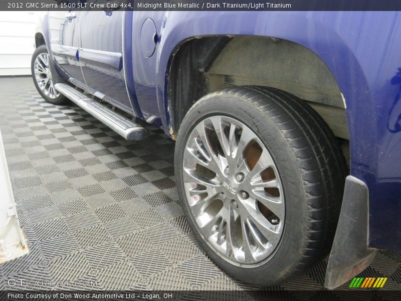 Midnight Blue Metallic / Dark Titanium/Light Titanium 2012 GMC Sierra 1500 SLT Crew Cab 4x4