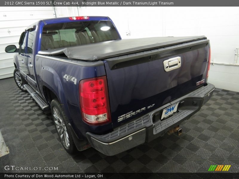 Midnight Blue Metallic / Dark Titanium/Light Titanium 2012 GMC Sierra 1500 SLT Crew Cab 4x4