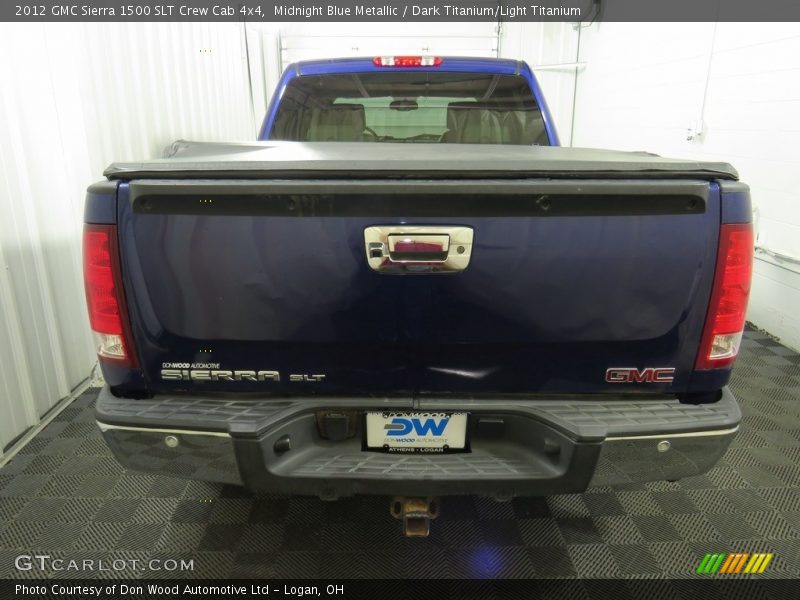 Midnight Blue Metallic / Dark Titanium/Light Titanium 2012 GMC Sierra 1500 SLT Crew Cab 4x4