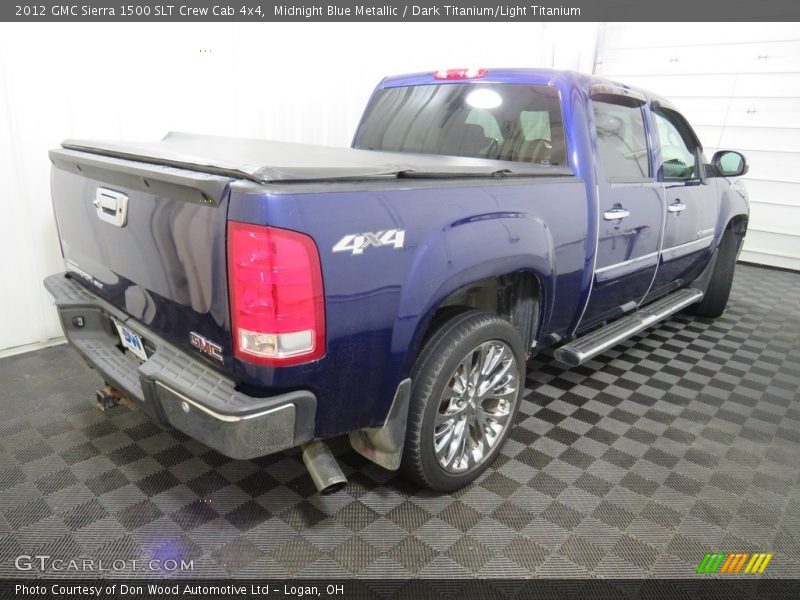 Midnight Blue Metallic / Dark Titanium/Light Titanium 2012 GMC Sierra 1500 SLT Crew Cab 4x4