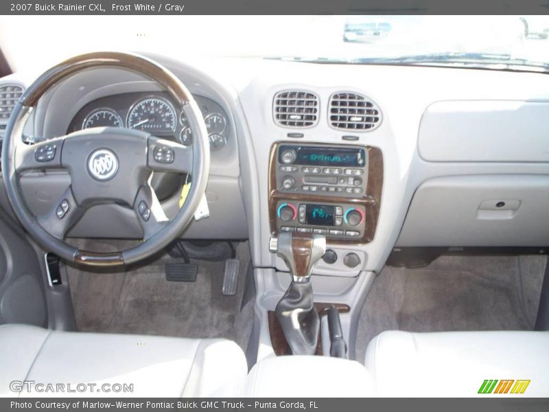 Frost White / Gray 2007 Buick Rainier CXL