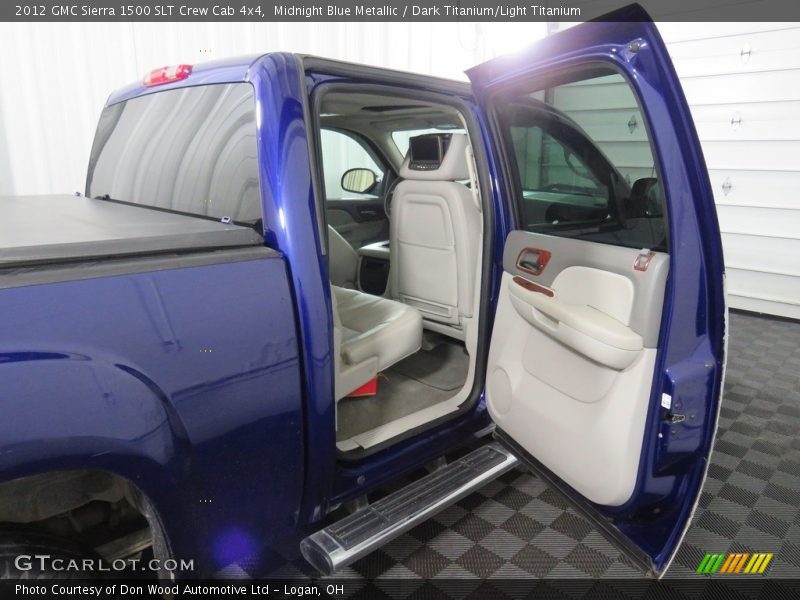Midnight Blue Metallic / Dark Titanium/Light Titanium 2012 GMC Sierra 1500 SLT Crew Cab 4x4