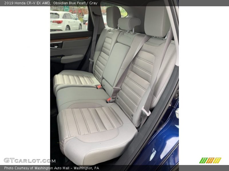 Obsidian Blue Pearl / Gray 2019 Honda CR-V EX AWD