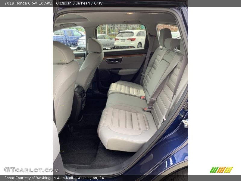 Obsidian Blue Pearl / Gray 2019 Honda CR-V EX AWD