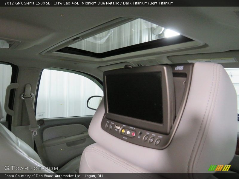 Midnight Blue Metallic / Dark Titanium/Light Titanium 2012 GMC Sierra 1500 SLT Crew Cab 4x4