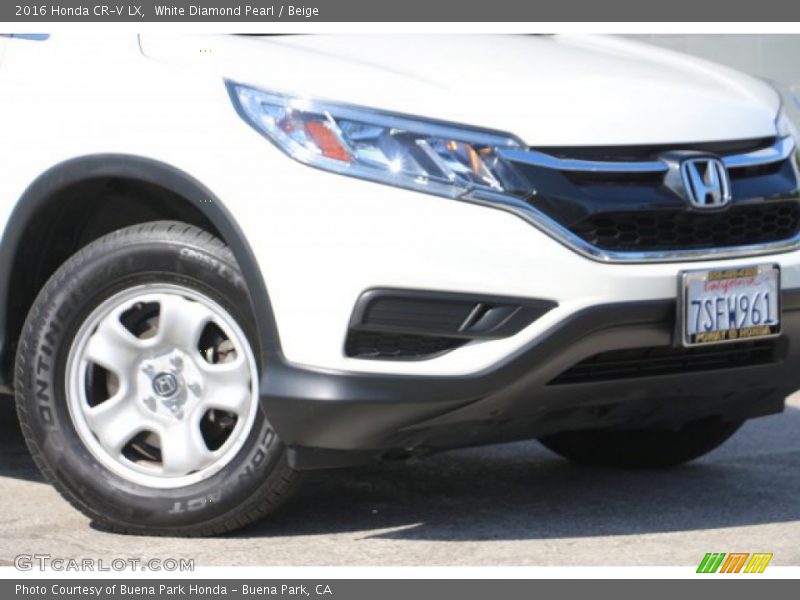 White Diamond Pearl / Beige 2016 Honda CR-V LX