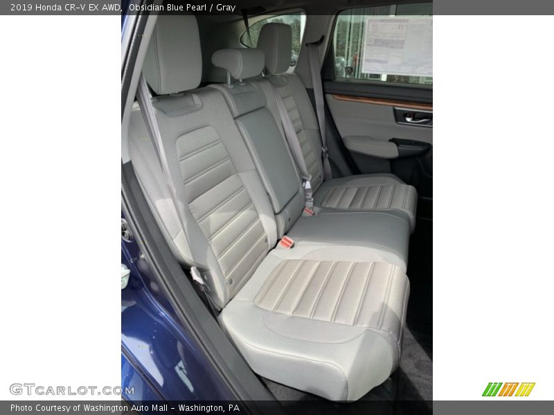 Obsidian Blue Pearl / Gray 2019 Honda CR-V EX AWD