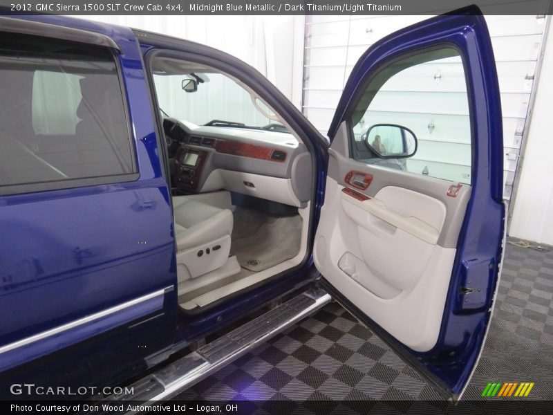Midnight Blue Metallic / Dark Titanium/Light Titanium 2012 GMC Sierra 1500 SLT Crew Cab 4x4