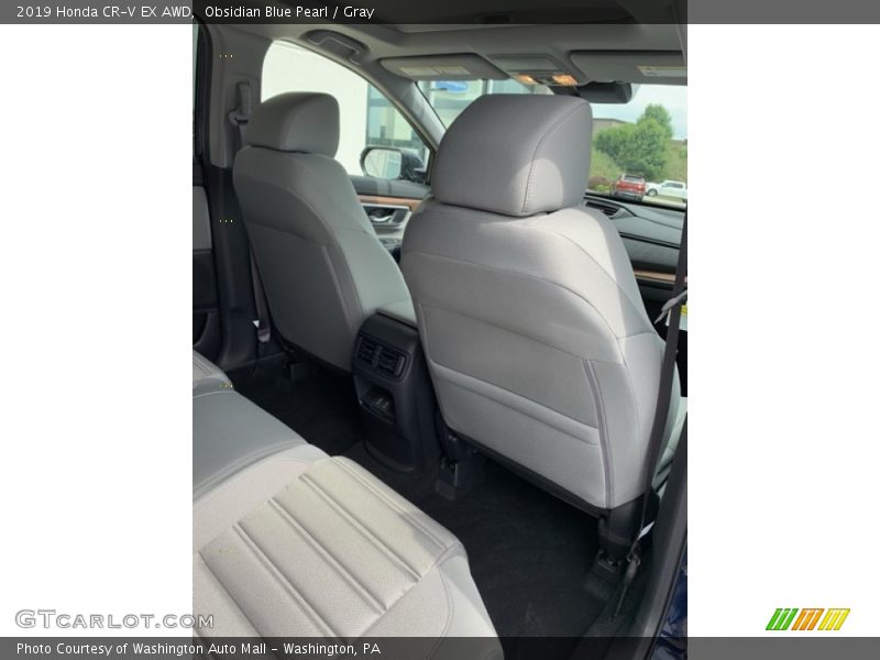 Obsidian Blue Pearl / Gray 2019 Honda CR-V EX AWD