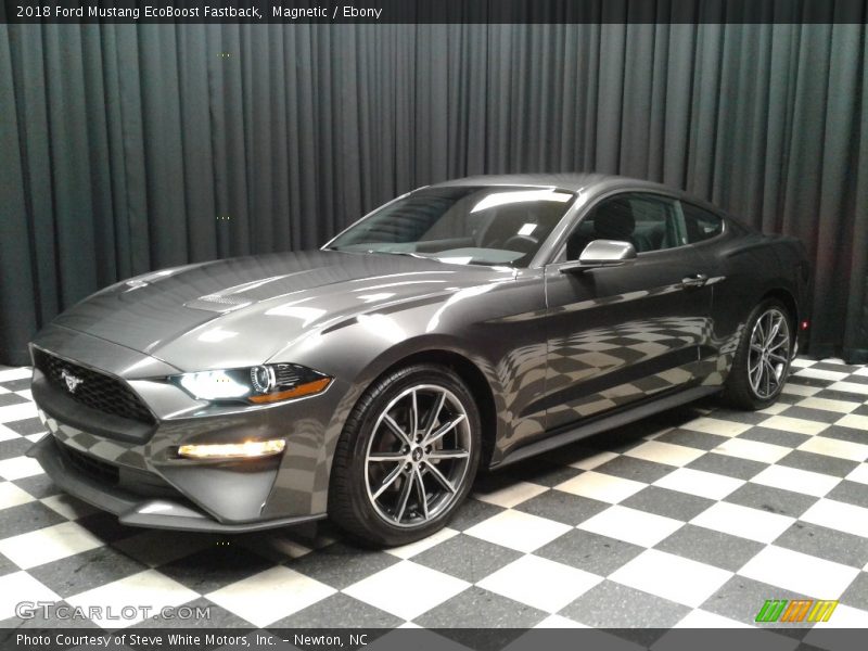 Magnetic / Ebony 2018 Ford Mustang EcoBoost Fastback