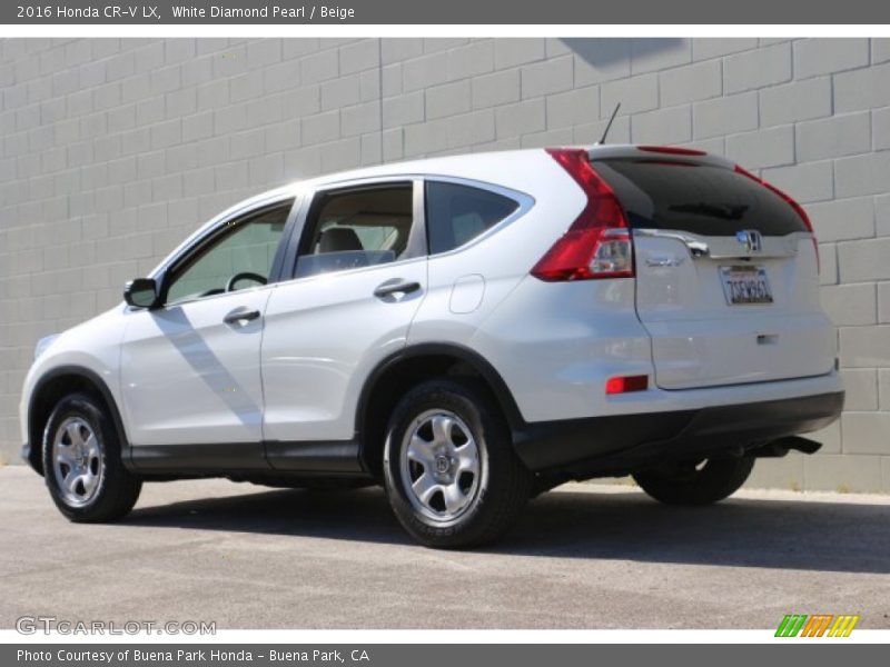 White Diamond Pearl / Beige 2016 Honda CR-V LX