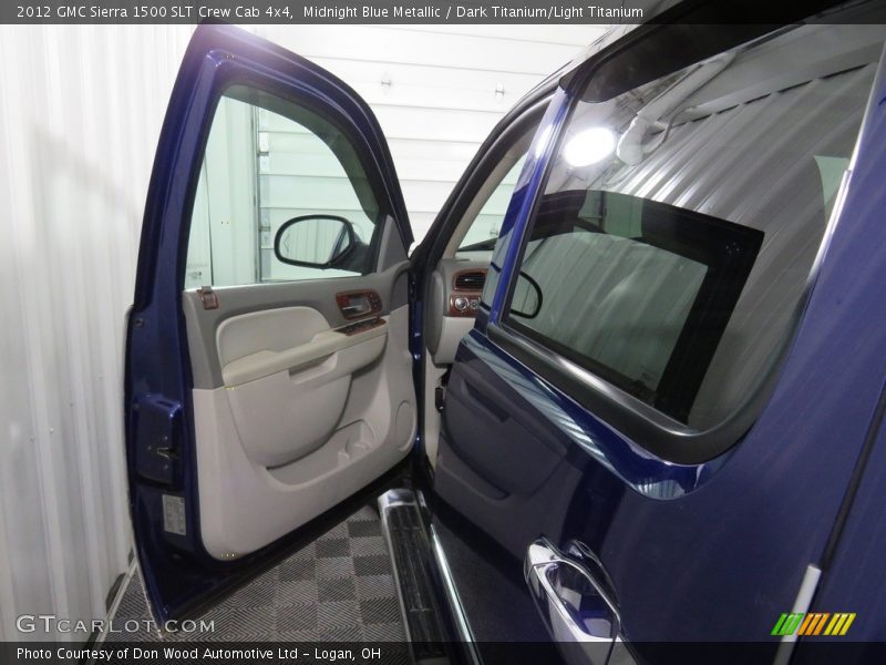 Midnight Blue Metallic / Dark Titanium/Light Titanium 2012 GMC Sierra 1500 SLT Crew Cab 4x4
