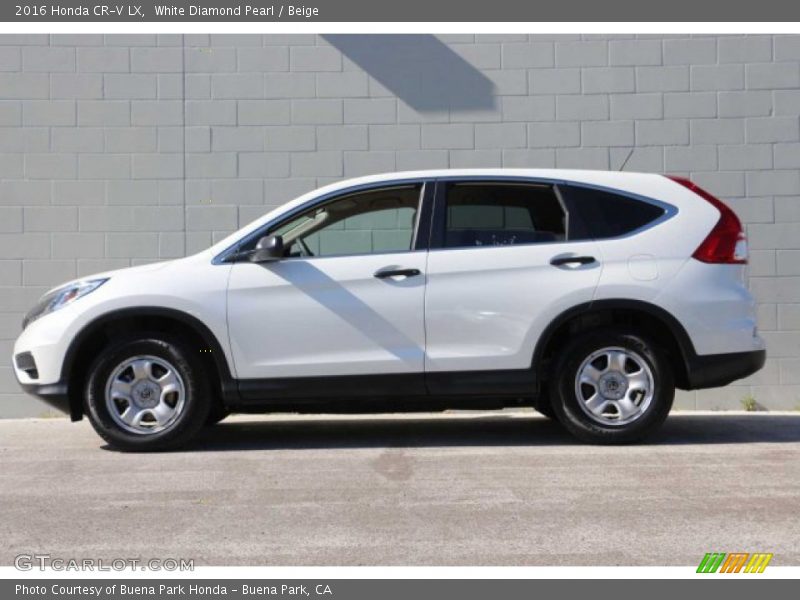 White Diamond Pearl / Beige 2016 Honda CR-V LX