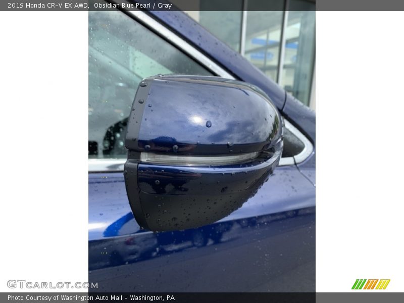 Obsidian Blue Pearl / Gray 2019 Honda CR-V EX AWD