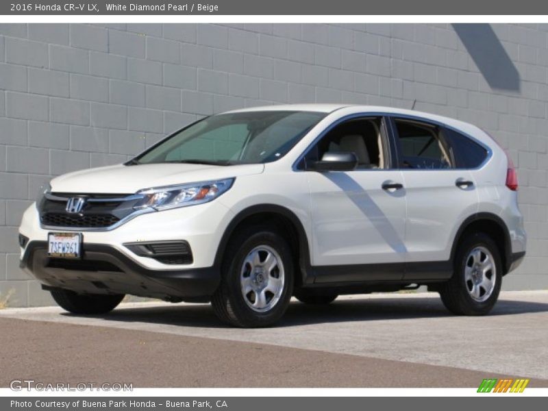 White Diamond Pearl / Beige 2016 Honda CR-V LX
