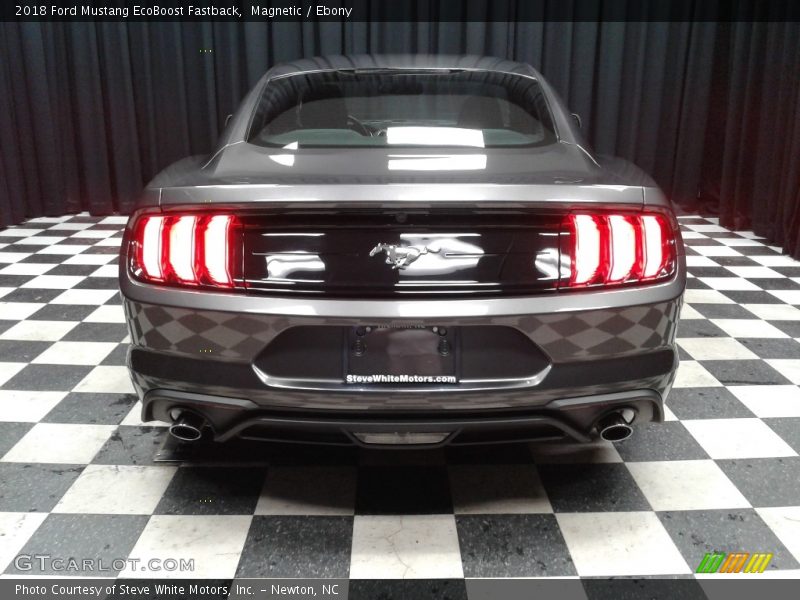 Magnetic / Ebony 2018 Ford Mustang EcoBoost Fastback