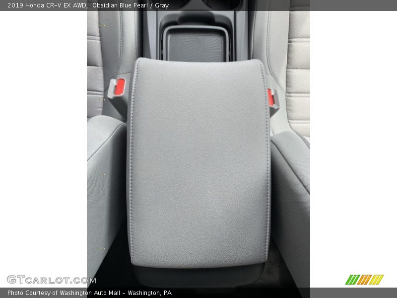 Obsidian Blue Pearl / Gray 2019 Honda CR-V EX AWD