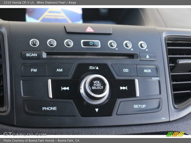 White Diamond Pearl / Beige 2016 Honda CR-V LX