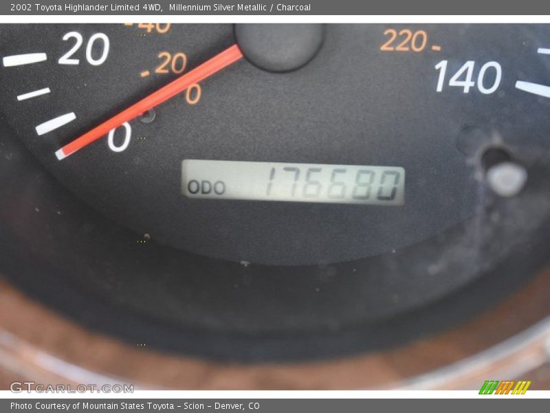 Millennium Silver Metallic / Charcoal 2002 Toyota Highlander Limited 4WD