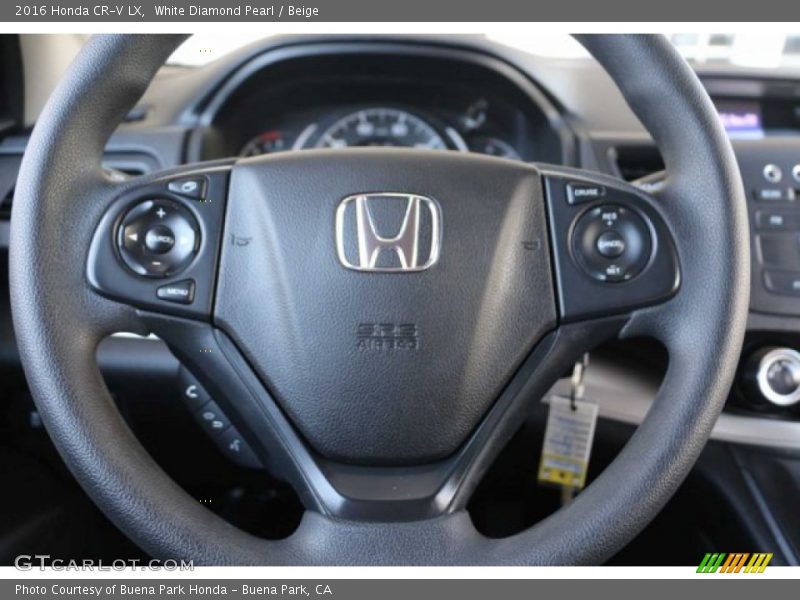 White Diamond Pearl / Beige 2016 Honda CR-V LX