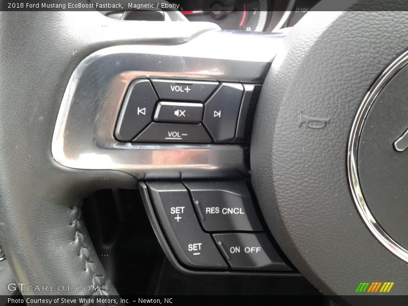 Magnetic / Ebony 2018 Ford Mustang EcoBoost Fastback