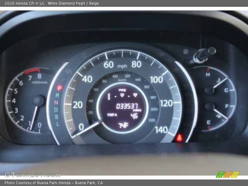 White Diamond Pearl / Beige 2016 Honda CR-V LX
