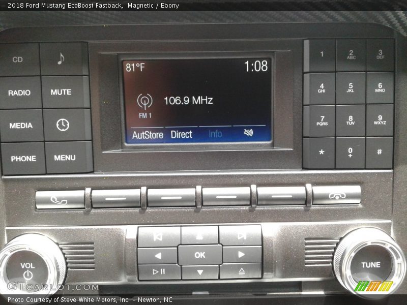 Magnetic / Ebony 2018 Ford Mustang EcoBoost Fastback