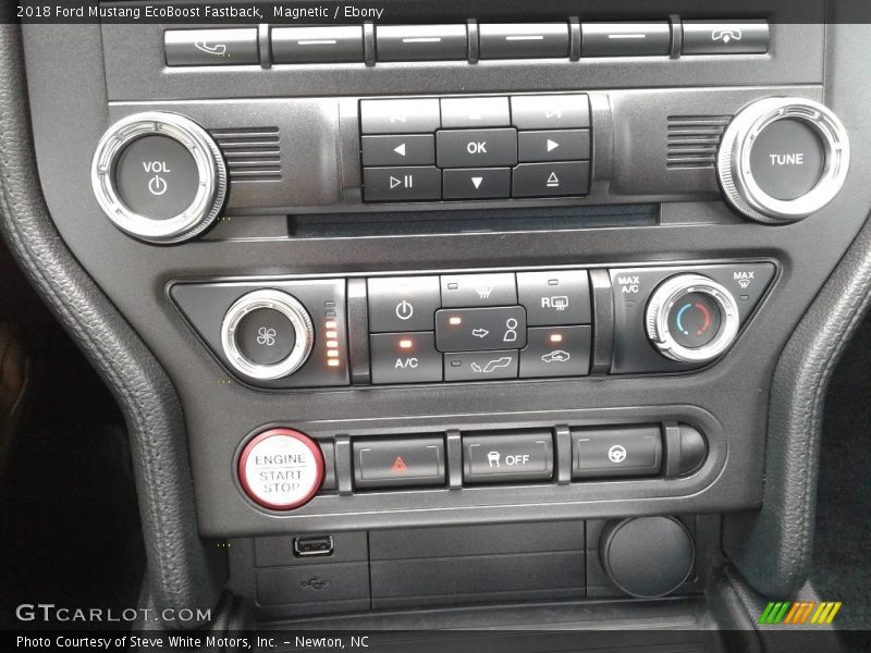 Magnetic / Ebony 2018 Ford Mustang EcoBoost Fastback