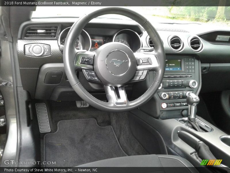 Magnetic / Ebony 2018 Ford Mustang EcoBoost Fastback
