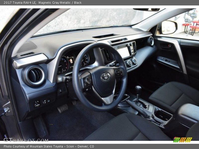 Magnetic Gray Metallic / Black 2017 Toyota RAV4 LE