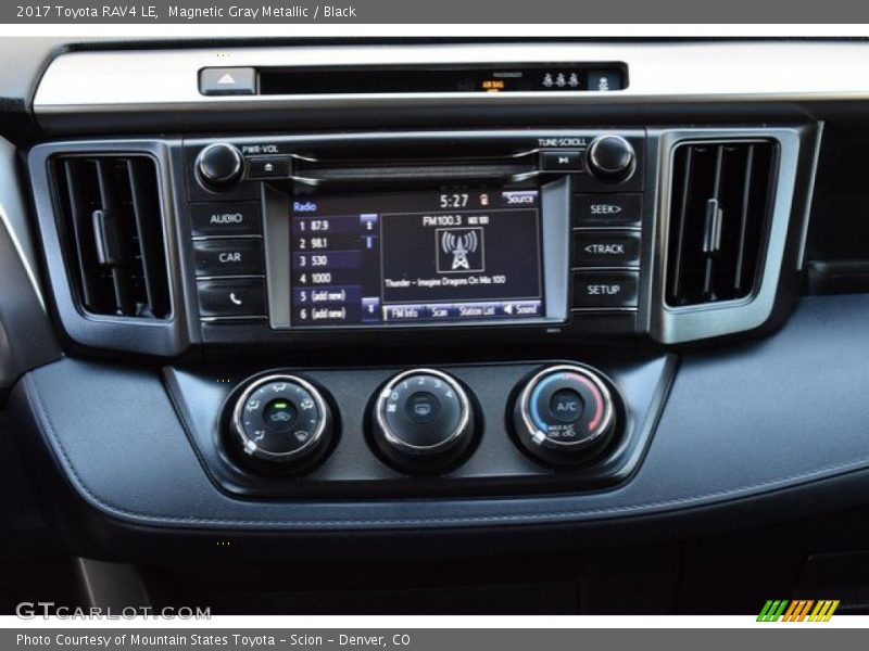 Magnetic Gray Metallic / Black 2017 Toyota RAV4 LE