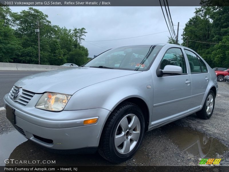 Reflex Silver Metallic / Black 2003 Volkswagen Jetta GLS Sedan