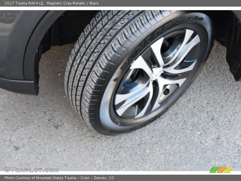 Magnetic Gray Metallic / Black 2017 Toyota RAV4 LE