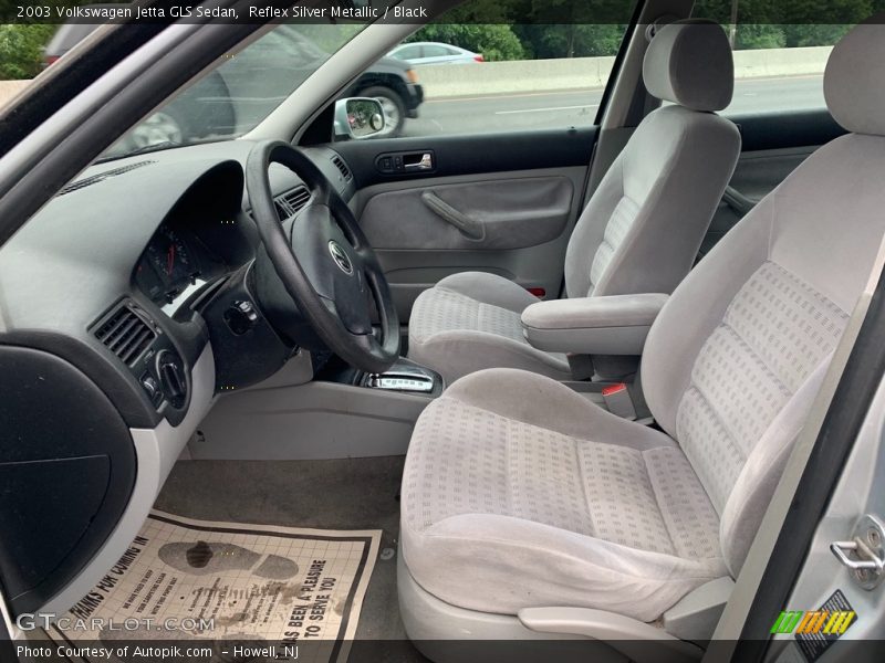 Reflex Silver Metallic / Black 2003 Volkswagen Jetta GLS Sedan