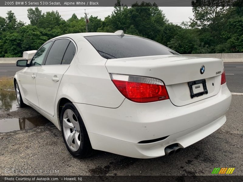 Alpine White / Black 2005 BMW 5 Series 530i Sedan