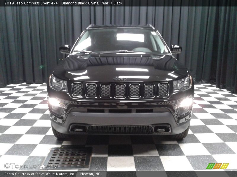 Diamond Black Crystal Pearl / Black 2019 Jeep Compass Sport 4x4