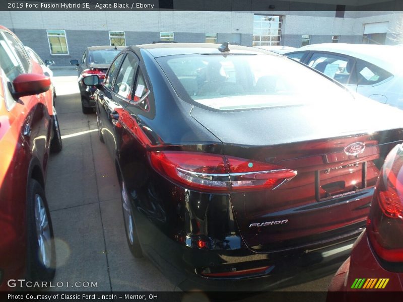 Agate Black / Ebony 2019 Ford Fusion Hybrid SE