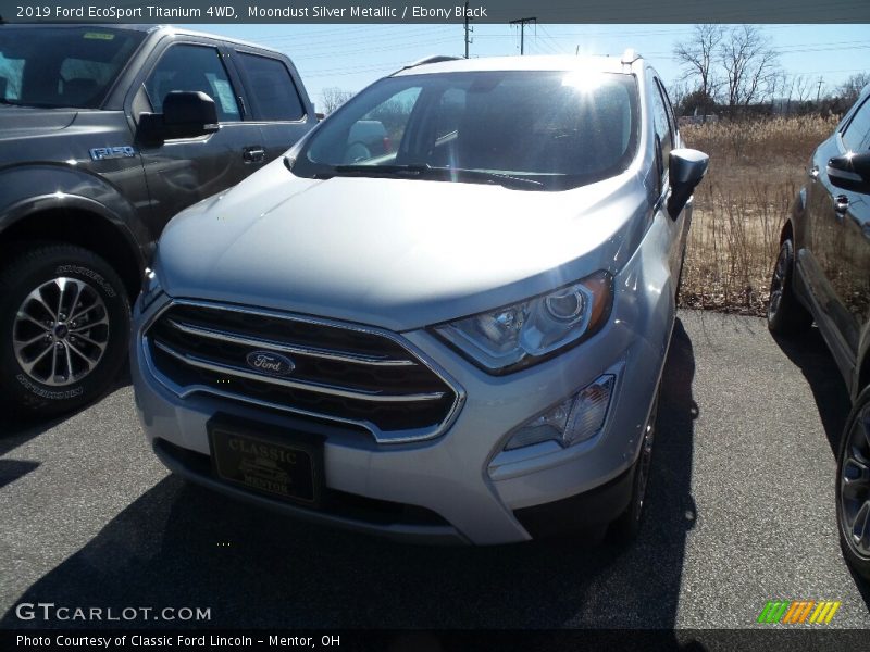 Moondust Silver Metallic / Ebony Black 2019 Ford EcoSport Titanium 4WD