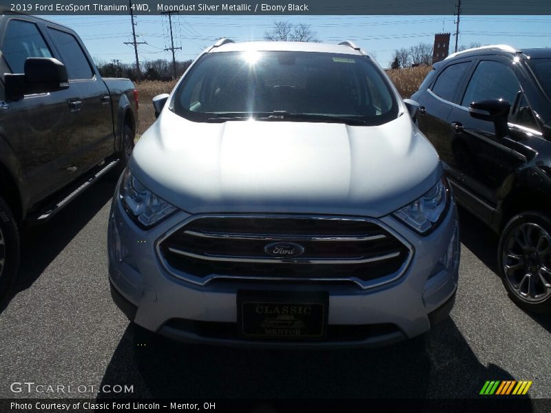 Moondust Silver Metallic / Ebony Black 2019 Ford EcoSport Titanium 4WD