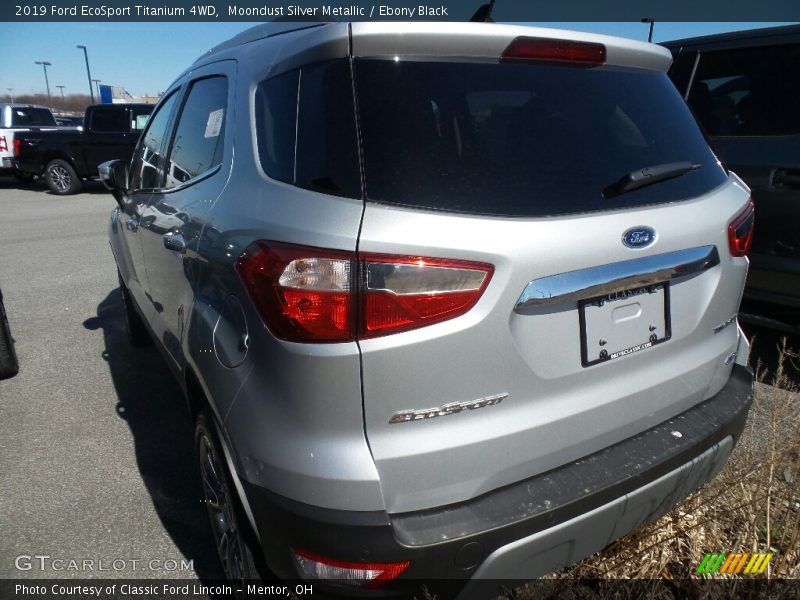Moondust Silver Metallic / Ebony Black 2019 Ford EcoSport Titanium 4WD