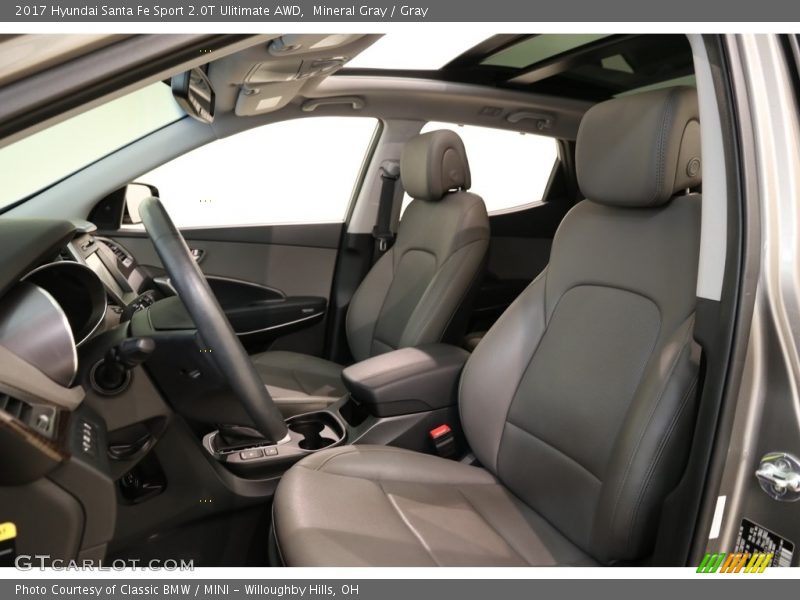 Mineral Gray / Gray 2017 Hyundai Santa Fe Sport 2.0T Ulitimate AWD