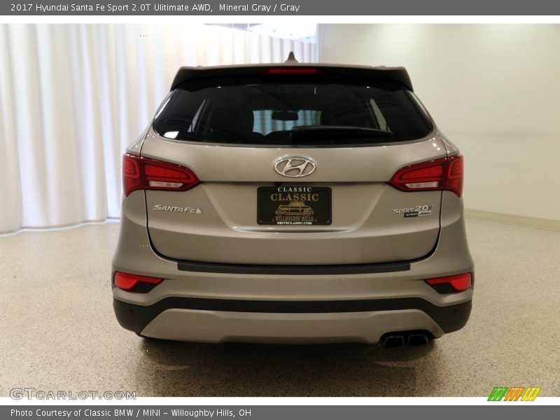 Mineral Gray / Gray 2017 Hyundai Santa Fe Sport 2.0T Ulitimate AWD