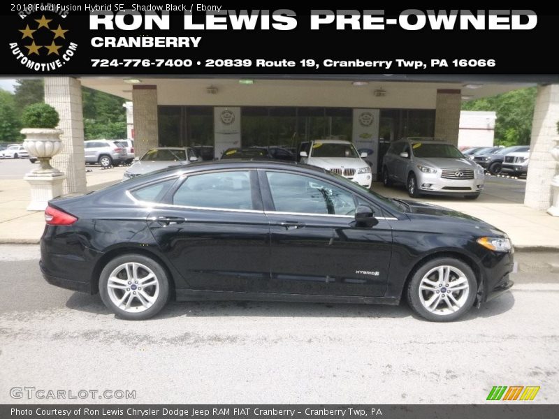 Shadow Black / Ebony 2018 Ford Fusion Hybrid SE