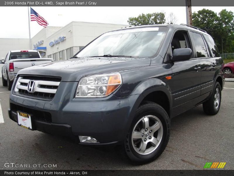 Sage Brush Pearl / Gray 2006 Honda Pilot EX-L 4WD