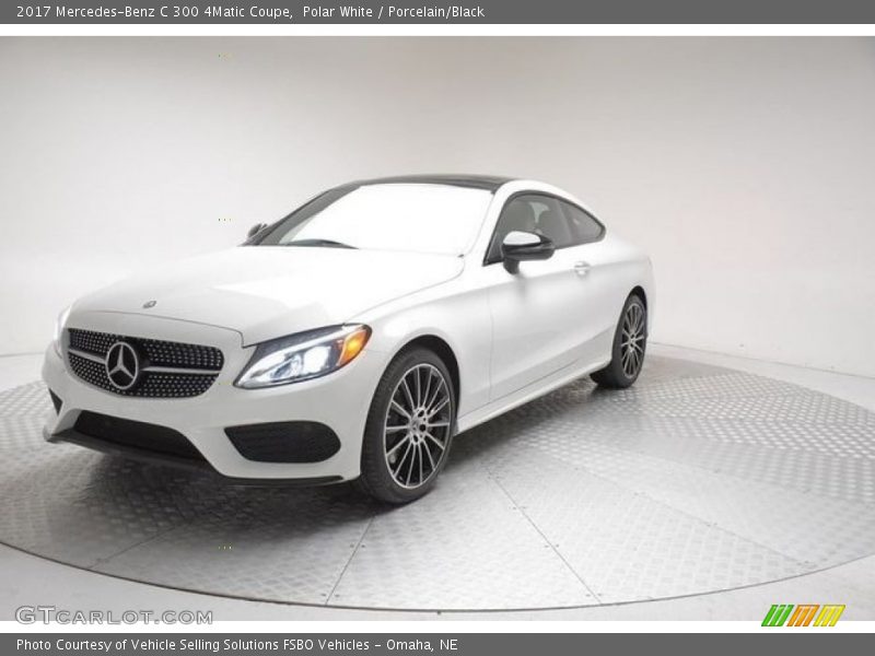 Polar White / Porcelain/Black 2017 Mercedes-Benz C 300 4Matic Coupe